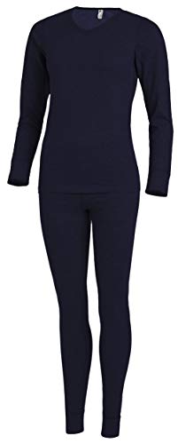 Medico Damen Thermounterwäsche Winterwäsche Skiunterwäsche Set Navy/Blau Größe: XL Medico Damen Thermounterwäsche Winterwäsche Skiunterwäsche Set Navy/Blau Größe: XL von Medico