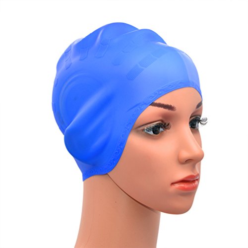 Medifier Silikon-Badekappe mit Ohrenschützern für Männer und Frauen, blau Medifier Silikon-Badekappe mit Ohrenschützern für Männer und Frauen, blau von Medifier