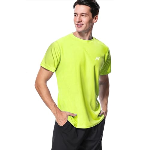 MeetHoo Herren Up2st Rash Guard Shirt, Fluoreszierendesgelb, M EU MeetHoo Herren Up2st Rash Guard Shirt, Fluoreszierendesgelb, M EU von MeetHoo