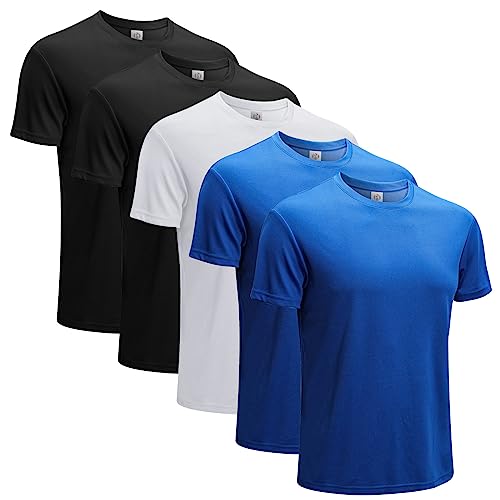 MeetHoo 5PC Sportshirt Herren, Laufshirt Kurzarm Funktionsshirt Atmungsaktiv Schnelltrocknendes T Shirt MeetHoo 5PC Sportshirt Herren, Laufshirt Kurzarm Funktionsshirt Atmungsaktiv Schnelltrocknendes T Shirt von MeetHoo