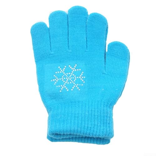 MeevrgR Ice Activity Ready Bequeme Kinder-Skate-Handschuhe mit Anti-Rutsch-Handflächen-Design (L Blau) von MeevrgR