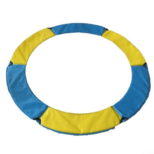 Trampolin-Einfassung, Oxford-Stoff, widerstandsfähiges PVC, Kindersicherung (1,5 m, Gelbblau) von MeevrgR