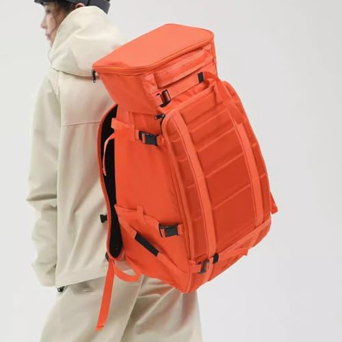 MegLob Persönlicher Ski -Rucksack, Reise -Snowboard -Rucksack, 48L/68L Gepolsterte Ski -Ausrüstungsbeutel, Snowboardbeutel Mit Großer Kapazität, Professioneller Snowboardträger,68l orange von MegLob