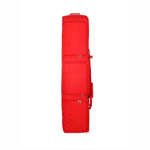 MegLob Rolling Nylon Ski Gear Rucksack, Mobile Professional Ski Boot Bag -Rucksack, Großer Reise -Reise -Rucksack Für Ski- Und Snowboardstiefel, Snowboard -Ausrüstungsträger,Rot von MegLob