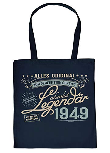 zum 72 Geburtstag Geschenk Stofftasche Alles Original 1949 Baumwolltasche Geschenkidee zum 72 Geburtstag 72 Jahre Oma Opa von Mega-Shirt