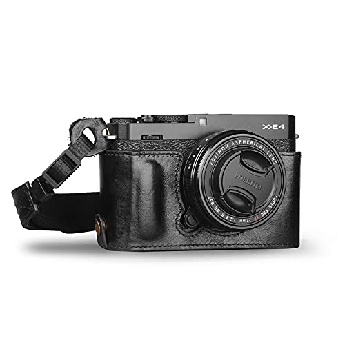 MegaGear Ever Ready Echtleder Kamera-Halbtasche mit Trageriemen kompatibel mit Fujifilm X Series X-E4 (Schwarz) MegaGear Ever Ready Echtleder Kamera-Halbtasche mit Trageriemen kompatibel mit Fujifilm X Series X-E4 (Schwarz) von MegaGear