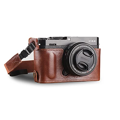 MegaGear Ever Ready Echtleder Kamera-Halbtasche mit Trageriemen kompatibel mit Fujifilm X Series X-E4 (Braun) MegaGear Ever Ready Echtleder Kamera-Halbtasche mit Trageriemen kompatibel mit Fujifilm X Series X-E4 (Braun) von MegaGear