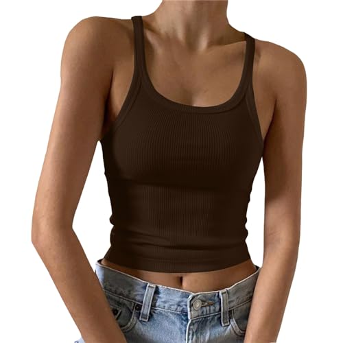 MeiLyviba Damen Tank Top Ärmellose Sommer T Shirt Baumwolle Tops Rundhals Oberteile Basic MeiLyviba Damen Tank Top Ärmellose Sommer T Shirt Baumwolle Tops Rundhals Oberteile Basic von MeiLyviba