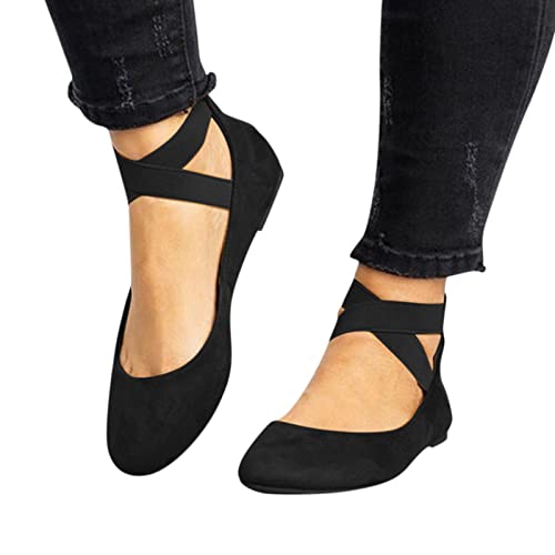 MeiLyviba Schuhe Damen Ballerinas, Flach Mädchen Espadrilles Freizeit Pump Sommerschuhe Orthopädische Sommer Komfortable Frauen Ballerinas Sandaletten von MeiLyviba