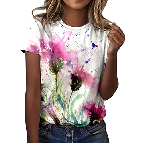 MeiLyviba T-Shirt Damen Sommer Kurzarm Mode Hemd Bluse O-Ausschnitt Motiv Sommershirt Oberteil Tops Pullover Casual Rundhals Damenbluse Kurzen Ärmel MeiLyviba T-Shirt Damen Sommer Kurzarm Mode Hemd Bluse O-Ausschnitt Motiv Sommershirt Oberteil Tops Pullover Casual Rundhals Damenbluse Kurzen Ärmel von MeiLyviba