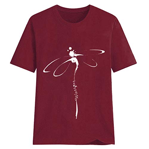 MeiLyviba T-Shirt Damen Sommer Kurzarm Mode Hemd Bluse O-Ausschnitt Motiv Sommershirt Oberteil Tops Pullover Casual Rundhals Damenbluse Kurzen Ärmel MeiLyviba T-Shirt Damen Sommer Kurzarm Mode Hemd Bluse O-Ausschnitt Motiv Sommershirt Oberteil Tops Pullover Casual Rundhals Damenbluse Kurzen Ärmel von MeiLyviba