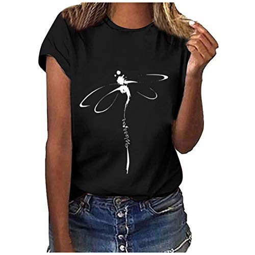 MeiLyviba T-Shirt Damen Sommer Kurzarm Mode Hemd Bluse O-Ausschnitt Motiv Sommershirt Oberteil Tops Pullover Casual Rundhals Damenbluse Kurzen Ärmel MeiLyviba T-Shirt Damen Sommer Kurzarm Mode Hemd Bluse O-Ausschnitt Motiv Sommershirt Oberteil Tops Pullover Casual Rundhals Damenbluse Kurzen Ärmel von MeiLyviba