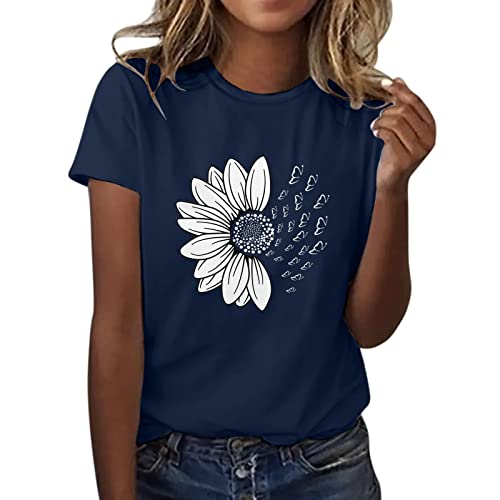 MeiLyviba T-Shirt Damen Sommer Kurzarm Mode Hemd Bluse O-Ausschnitt Motiv Sommershirt Oberteil Tops Pullover Casual Rundhals Damenbluse Kurzen Ärmel MeiLyviba T-Shirt Damen Sommer Kurzarm Mode Hemd Bluse O-Ausschnitt Motiv Sommershirt Oberteil Tops Pullover Casual Rundhals Damenbluse Kurzen Ärmel von MeiLyviba