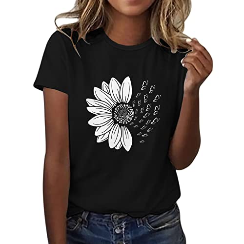 MeiLyviba T-Shirt Damen Sommer Oberteil Tops Pullover Motiv Sommershirt Casual Rundhals Damenbluse Kurzen Ärmel Hemd Bluse O-Ausschnitt Kurzarm Mode MeiLyviba T-Shirt Damen Sommer Oberteil Tops Pullover Motiv Sommershirt Casual Rundhals Damenbluse Kurzen Ärmel Hemd Bluse O-Ausschnitt Kurzarm Mode von MeiLyviba