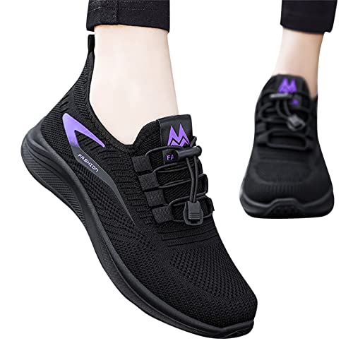 Sneaker Damen Weiss Bequem Breite Schuhe Turnschuhe Sportschuhe Leichtgewichts Atmungsaktiv Frauen Shoes Walkingschuhe Höhe Erhöhen Mesh Socks Plateau Für Walking Sport Trekking von MeiLyviba