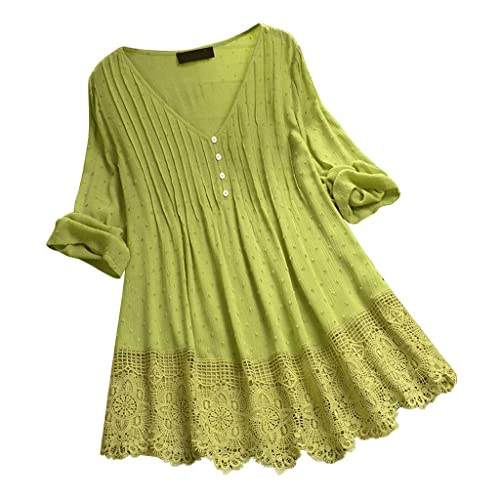 T Shirt Tops Langarmshirt Leinenoberteile Leinenbluse Einfarbig Hemdbluse Tunika Longshirt Grosse Grössen Knopfleiste Oberteile V-Ausschnitt Tshirt Lose Elegant Damen Leinen Bluse Sommer Langarm T Shirt Tops Langarmshirt Leinenoberteile Leinenbluse Einfarbig Hemdbluse Tunika Longshirt Grosse Grössen Knopfleiste Oberteile V-Ausschnitt Tshirt Lose Elegant Damen Leinen Bluse Sommer Langarm von MeiLyviba