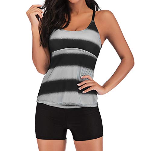 Damen Tankini Set Two Piece Mit Höschen Monokini Neckholder Sport Badeanzug Zweiteiliger Badehose Shorts Swimwear Große Größen Strandbekleidung Bikini Push up Bandeau Bademode High Waist Bikinihose Damen Tankini Set Two Piece Mit Höschen Monokini Neckholder Sport Badeanzug Zweiteiliger Badehose Shorts Swimwear Große Größen Strandbekleidung Bikini Push up Bandeau Bademode High Waist Bikinihose von Meilily