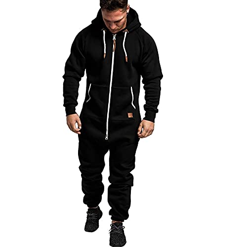 Meilily Herren Jumpsuit Herbst Winter Kuscheliger Jumpsuit Sweat Jogger Jogging Anzug Trainingsanzug Overall Ganzkörperanzug Hoodie Kapuzenpullover Siamesisch Hose Freizeithose Sporthose Meilily Herren Jumpsuit Herbst Winter Kuscheliger Jumpsuit Sweat Jogger Jogging Anzug Trainingsanzug Overall Ganzkörperanzug Hoodie Kapuzenpullover Siamesisch Hose Freizeithose Sporthose von Meilily