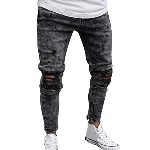 Meilily Herren Skinny Jeans Karneval Denim Hosen Grau Zerrissen Ripped Latzhose Destroyed Hose Cargo Pants Männer Haremshose Fasching Cargohose Junge Teenager Jeanshose Arbeitshose Herrenhose Meilily Herren Skinny Jeans Karneval Denim Hosen Grau Zerrissen Ripped Latzhose Destroyed Hose Cargo Pants Männer Haremshose Fasching Cargohose Junge Teenager Jeanshose Arbeitshose Herrenhose von Meilily