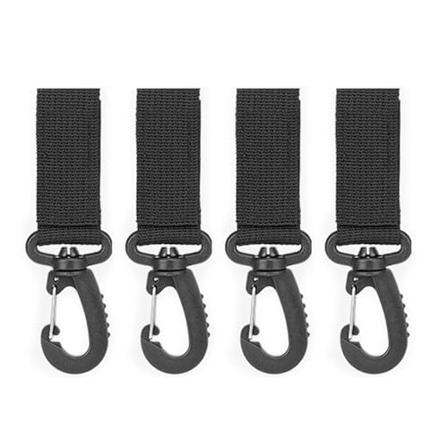 Meiliyizu 4 x Nylon-Gurtbandschnallen, Gurtclip, taktischer Gürtelhaken, Gürtelclip, Schlüsselschnallen für Outdoor-Sportarten von Meiliyizu