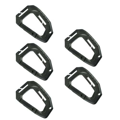 Meiliyizu 5 x große, starke Karabiner, kleine Karabiner, Schlüsselanhänger, für Outdoor-Aktivitäten von Meiliyizu