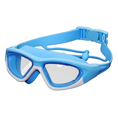 Meiliyizu Kinder-Schwimmbrille, Anti-Beschlag-Schutz, UV-Schutz, verstellbar, Silikon, klare Sicht, kein Auslaufen von Meiliyizu