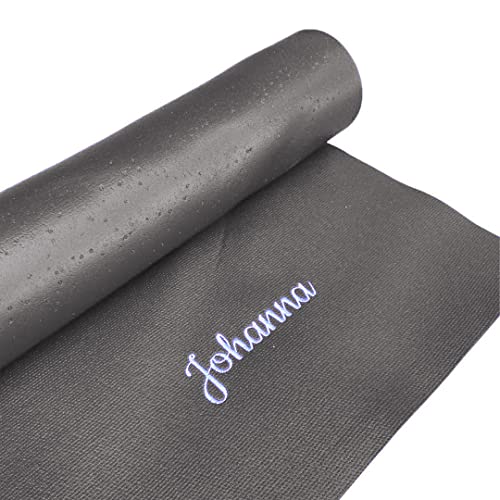 Yogamatte Personalisiert (Grau-Braun) von Mein MONOGRAMM