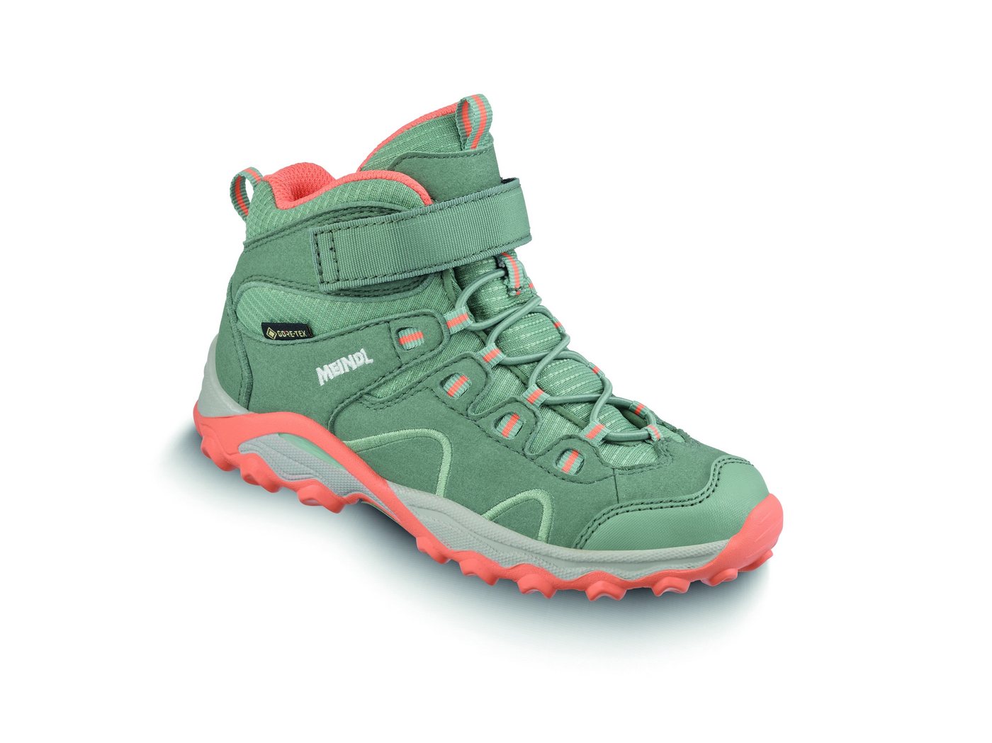 Meindl Lucca Junior Mid GTX LINDE/ORANGE Trekkingschuh Meindl Lucca Junior Mid GTX LINDE/ORANGE Trekkingschuh von Meindl