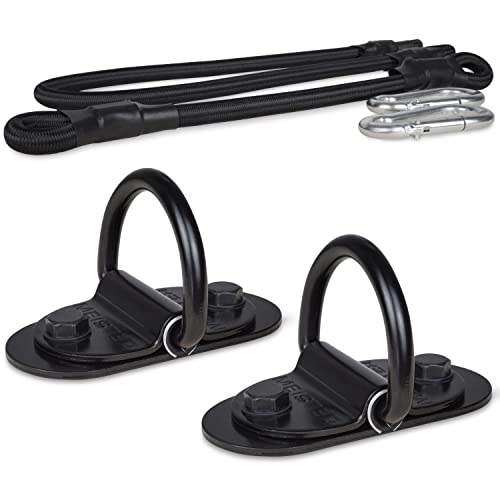 Meister Double End Speed Bag D-Ring Anker Kit – Boden- und Deckenhalterungen mit Spanngummis und Karabinern Meister Double End Speed Bag D-Ring Anker Kit – Boden- und Deckenhalterungen mit Spanngummis und Karabinern von Meister
