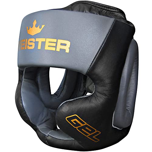 Meister Gel Kopfschutz für MMA, Boxen & Muay Thai – Schwarz/Anthrazit – Größe XXL Meister Gel Kopfschutz für MMA, Boxen & Muay Thai – Schwarz/Anthrazit – Größe XXL von Meister