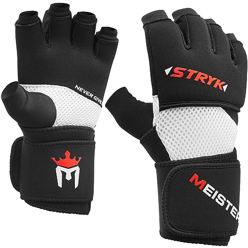 Meister INNER STRYK Handschuhe mit EliteGel für Boxen und MMA Schwarz M/L von Meister