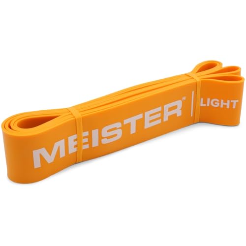 Meister X Band Widerstandsbänder, Komfort-Breite, 104,1 x 5,1 cm, X-breite Premium-Loop-Bänder, hell/gelb von Meister