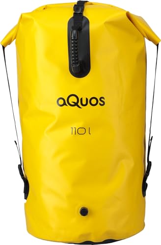 Melan-Store Aquos Finback 110 Liter Dry Bag - LKW Plane wasserdichter Rucksack - Packsack mit Rotationsverschluss - Signalfarbe gelb - für Camping, Angeln, Boot, Rafting oder Kajak Melan-Store Aquos Finback 110 Liter Dry Bag - LKW Plane wasserdichter Rucksack - Packsack mit Rotationsverschluss - Signalfarbe gelb - für Camping, Angeln, Boot, Rafting oder Kajak von Melan-Store