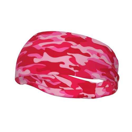 Rosa-rotes Camouflage-Haarband, dehnbar, modisches Stirnband für Männer und Frauen, feuchtigkeitsableitende Sport-Stirnbänder für Laufen, Yoga, Fitness Rosa-rotes Camouflage-Haarband, dehnbar, modisches Stirnband für Männer und Frauen, feuchtigkeitsableitende Sport-Stirnbänder für Laufen, Yoga, Fitness von Melbrakin