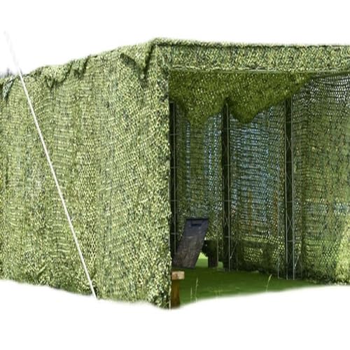 Tarnnetz Groß für Sonnenschutz, Militär Tarnung Net für Camping Versteck – Grün 2x3.0m 2x2m 3x5m 3x6m 4x5m 4x8m 4x6m Outdoor Armee Bundeswehr Camouflage Netz(Size:1.5x10M) von Meliei