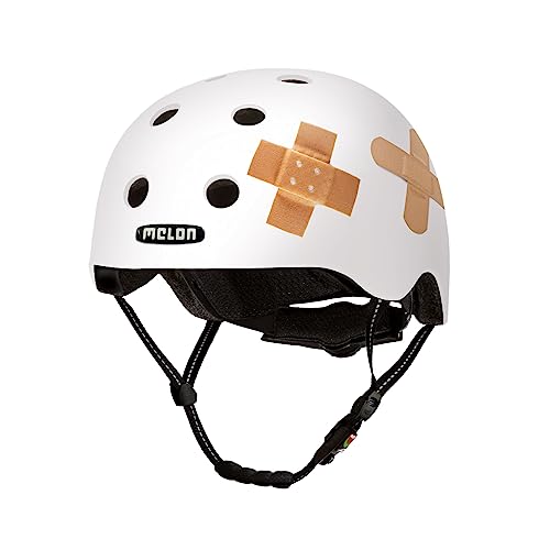 Melon »Plastered White« Leichter und Cooler Fahrradhelm für Damen, Herren und Kinder mit maximalem Schutz Größe XXS-S (46–52cm) Weiß Pflaster Melon »Plastered White« Leichter und Cooler Fahrradhelm für Damen, Herren und Kinder mit maximalem Schutz Größe XXS-S (46–52cm) Weiß Pflaster von Melon