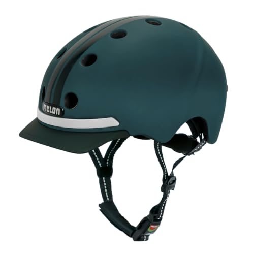 Melon Fahrradhelm E-Series »Nightliner« für Damen & Herren | sicherer Cityhelm mit Beleuchtung | Front- und Rücklicht | XL-XXL (58-63 cm) | Türkis von Melon