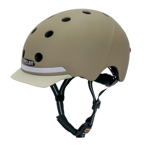 Melon Fahrradhelm E-Series für Damen & Herren | sicherer Cityhelm mit Beleuchtung | Front- und Rücklicht, Magnetverschluss, individuell anpassbar (Moonlight, M-L (52-58cm)) von Melon