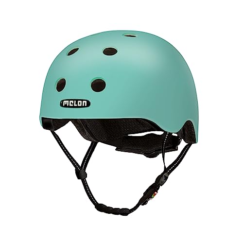 Melon »Rio« Leichter und Cooler Fahrradhelm für Damen, Herren und Kinder mit maximalem Schutz Größe XL-XXL (52-58 cm) Blau Türkis Einfarbig Pastell von Melon