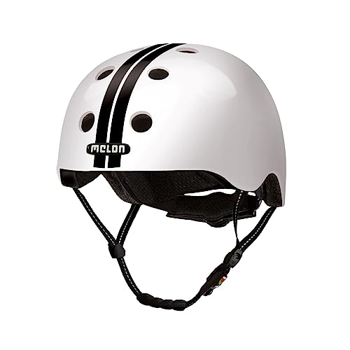 Melon Fahrradhelm »Straight Black White« für Damen, Herren und Kinder | Leichter & sicherer urbaner Cityhelm mit Magnetverschluss, individuell anpassbar in weiß, schwarz | Größe M-L (52–58cm) Melon Fahrradhelm »Straight Black White« für Damen, Herren und Kinder | Leichter & sicherer urbaner Cityhelm mit Magnetverschluss, individuell anpassbar in weiß, schwarz | Größe M-L (52–58cm) von Melon