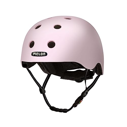 Melon »Tokyo« Leichter und Cooler Fahrradhelm für Damen, Herren und Kinder mit maximalem Schutz Größe M-L (52-58 cm) Rosa Pink Pastell Einfarbig von Melon