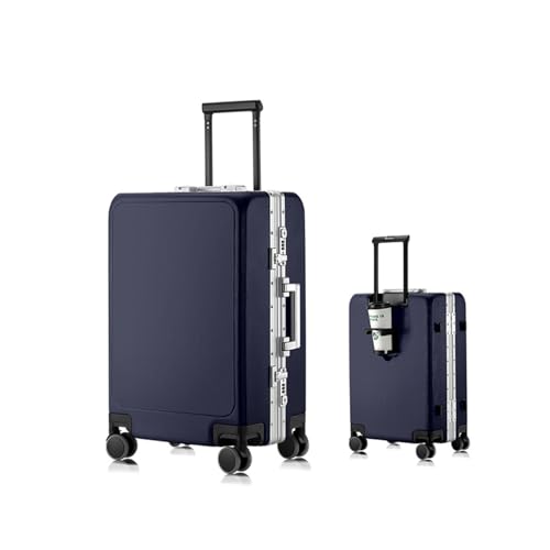 Meoky Hartschalenkoffer großer Koffer 4 Räder leicht TSA Ausgestattet mit einem faltbaren Getränkehalter,5,26in von Meoky