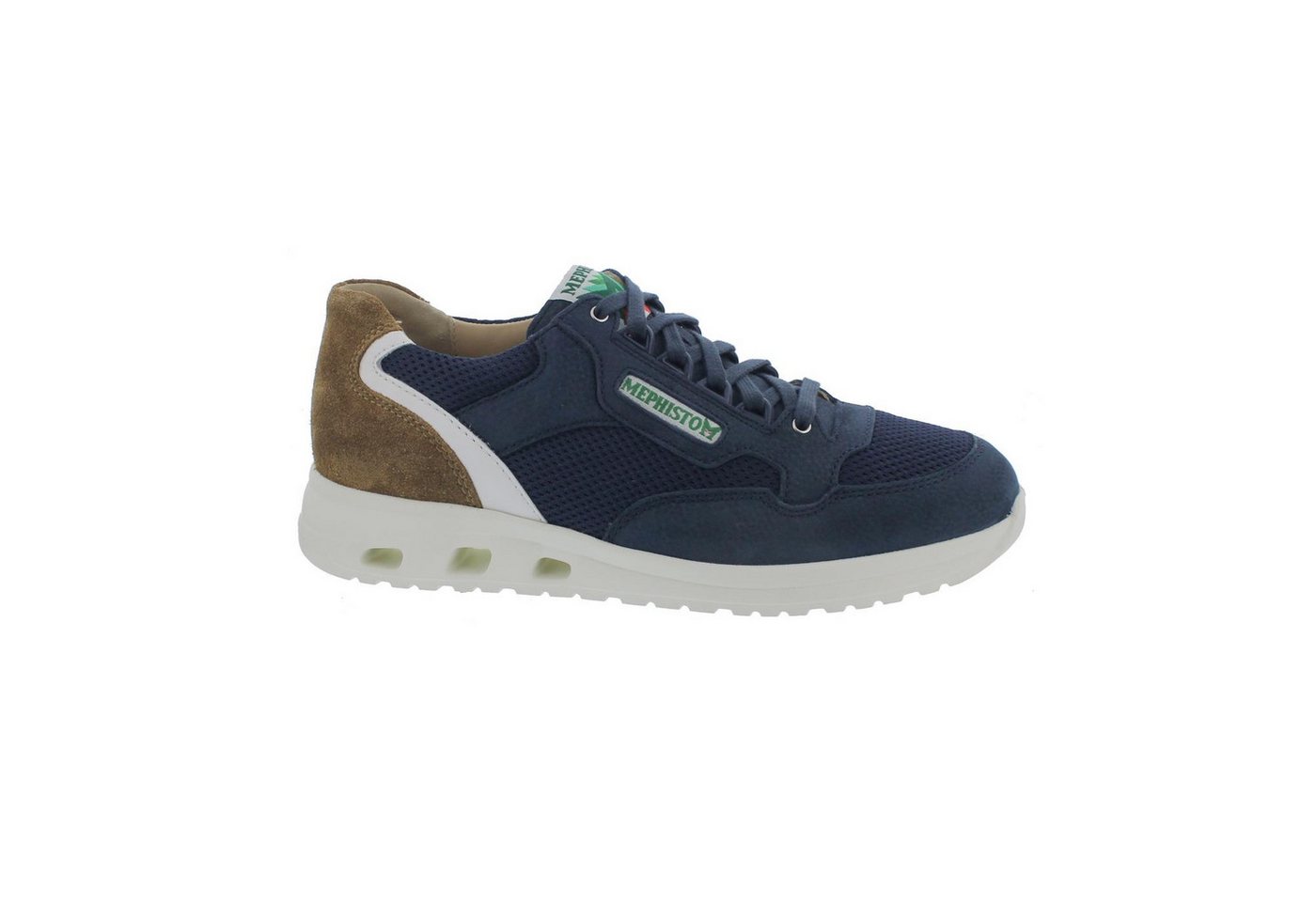 Mephisto Mephisto Jansen Air Sneaker, Nubukleder / Mesh kombi., Jeans Blue, dun Schnürschuh Mephisto Mephisto Jansen Air Sneaker, Nubukleder / Mesh kombi., Jeans Blue, dun Schnürschuh von Mephisto