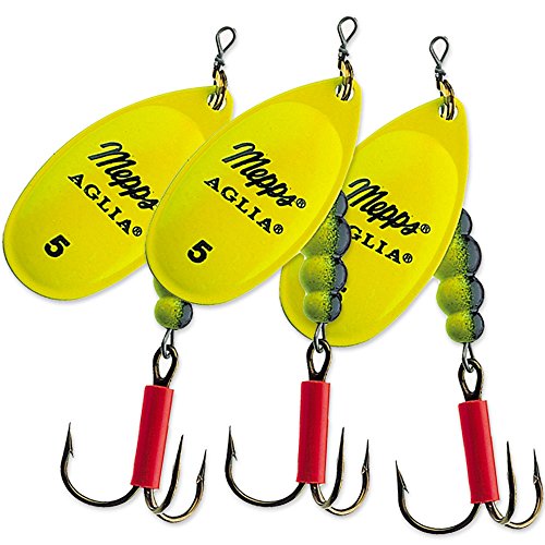 Mepps Aglia Fluo Spinner Gr 5 3er Pack Mepps Aglia Fluo Spinner Gr 5 3er Pack von MEPPS