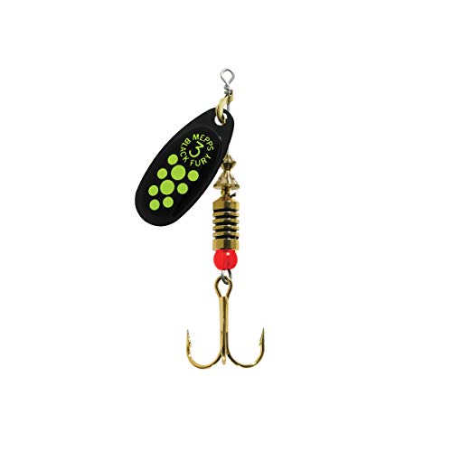 Mepps Spinner Black Fury Kupfer/Chartreuse Punkte Fluo 1 Mepps Spinner Black Fury Kupfer/Chartreuse Punkte Fluo 1 von Mepps