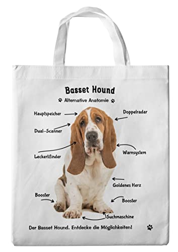 Merchandise for Fans Einkaufstasche - 38 x 42 cm - Motiv: Alternative Anatomie Basset Hound 02 Merchandise for Fans Einkaufstasche - 38 x 42 cm - Motiv: Alternative Anatomie Basset Hound 02 von Merchandise for Fans