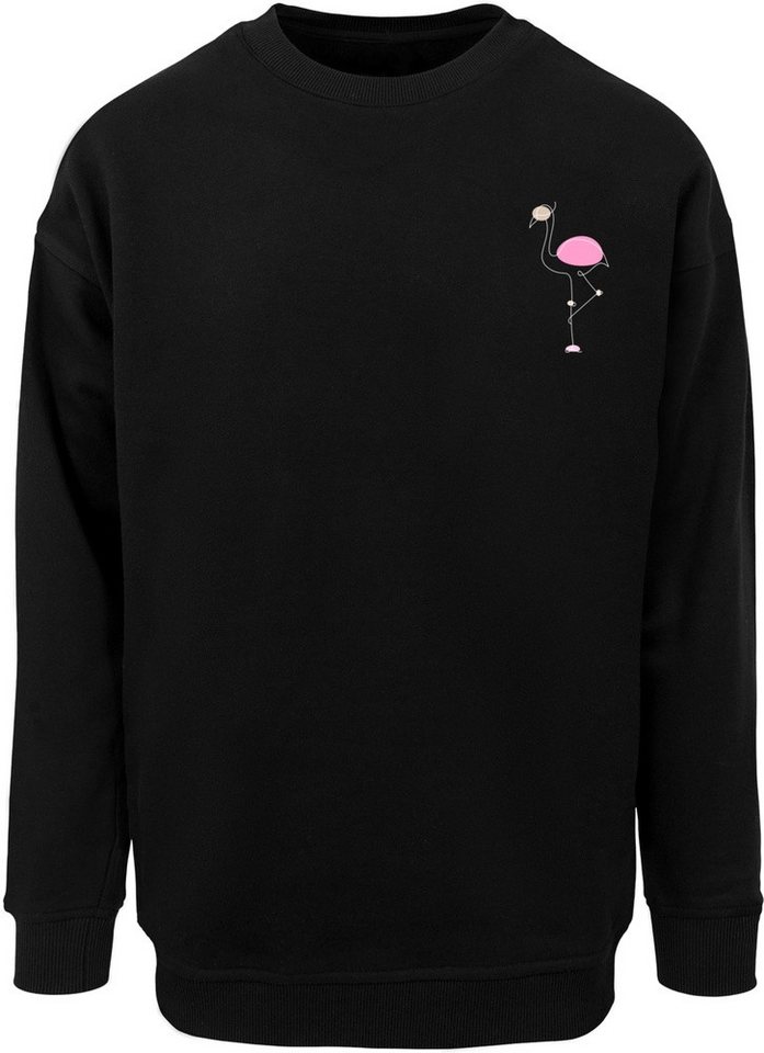 Merchcode Rundhalspullover Flamingo Sweat Crewneck Merchcode Rundhalspullover Flamingo Sweat Crewneck von Merchcode