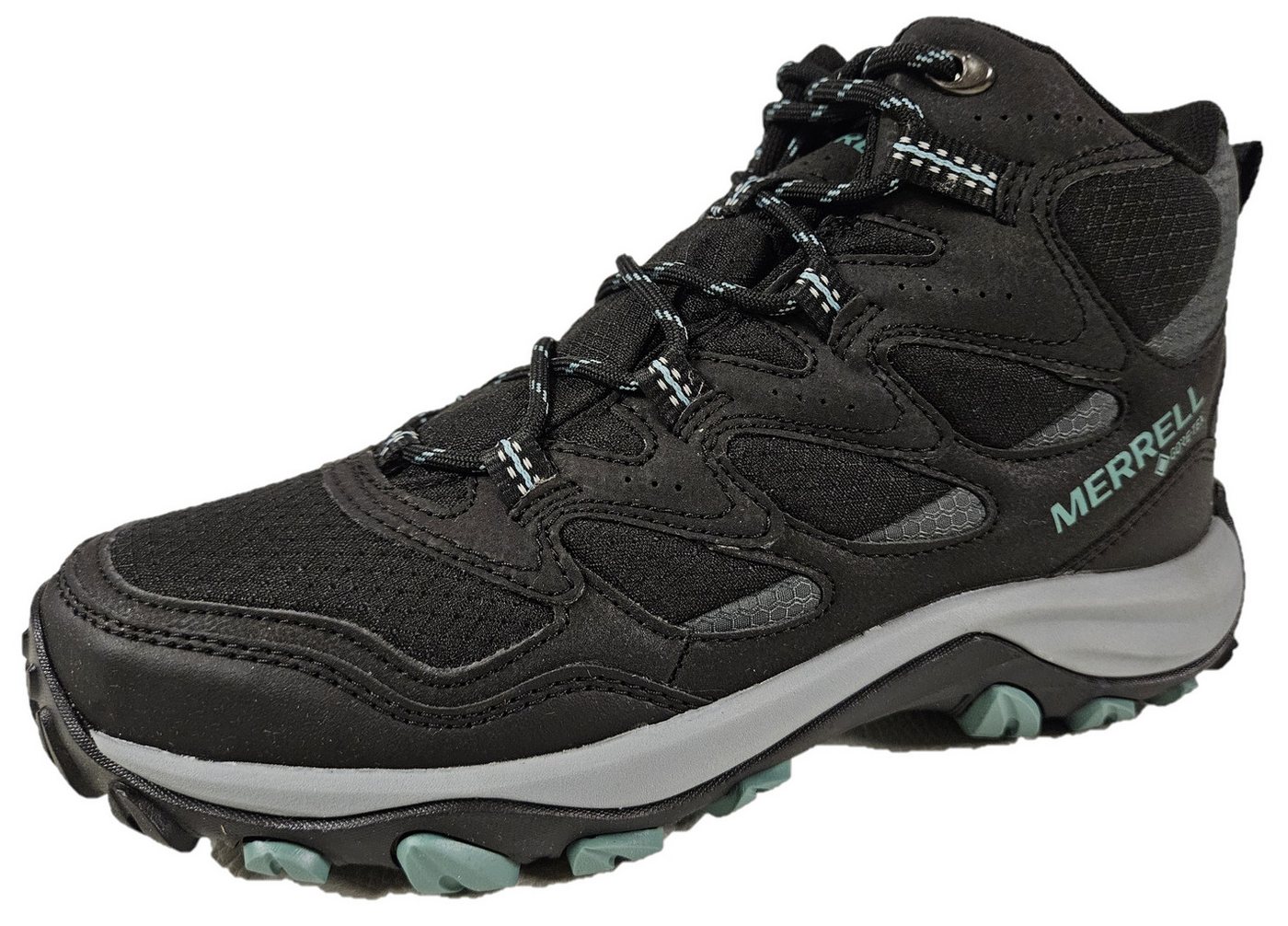 Merrell West Rim Damen Gore-Tex Vegan Mid GTX schwarz wasserdicht Wanderschuh Vegan, wasserdicht Merrell West Rim Damen Gore-Tex Vegan Mid GTX schwarz wasserdicht Wanderschuh Vegan, wasserdicht von Merrell