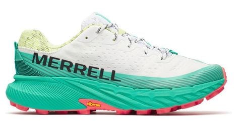 merrell agility peak 5 trailrunning schuhe weis turkis fur herren von Merrell