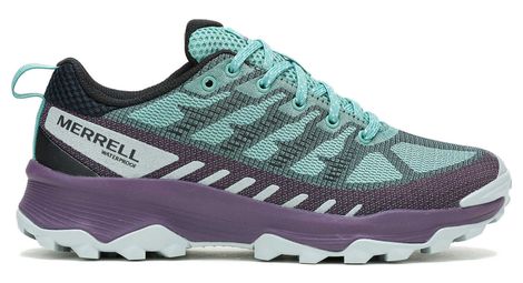 merrell speed eco waterproof damen wanderschuhe blau von Merrell